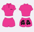 Digital ties Crop Set "Pink"