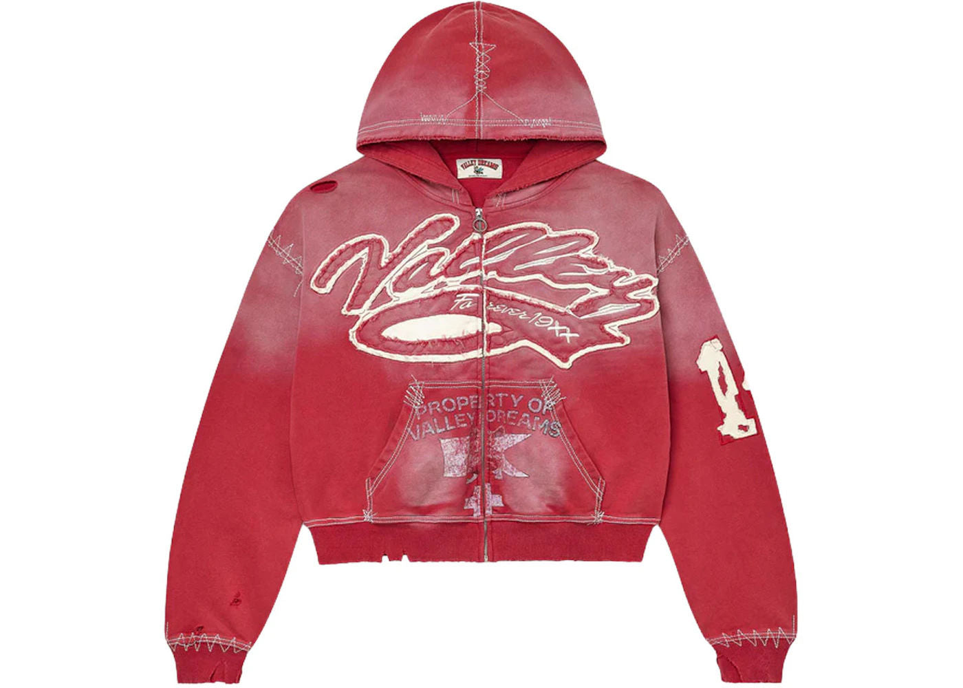 Vale Forever Religion Zip Up Hoodie Burn