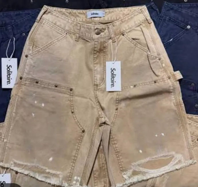 Solitaire Jean Shorts 'Tan'