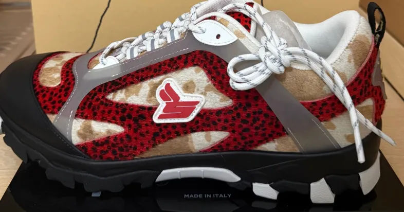 Sickö x PDF Red Cowprint Hiking Shoe