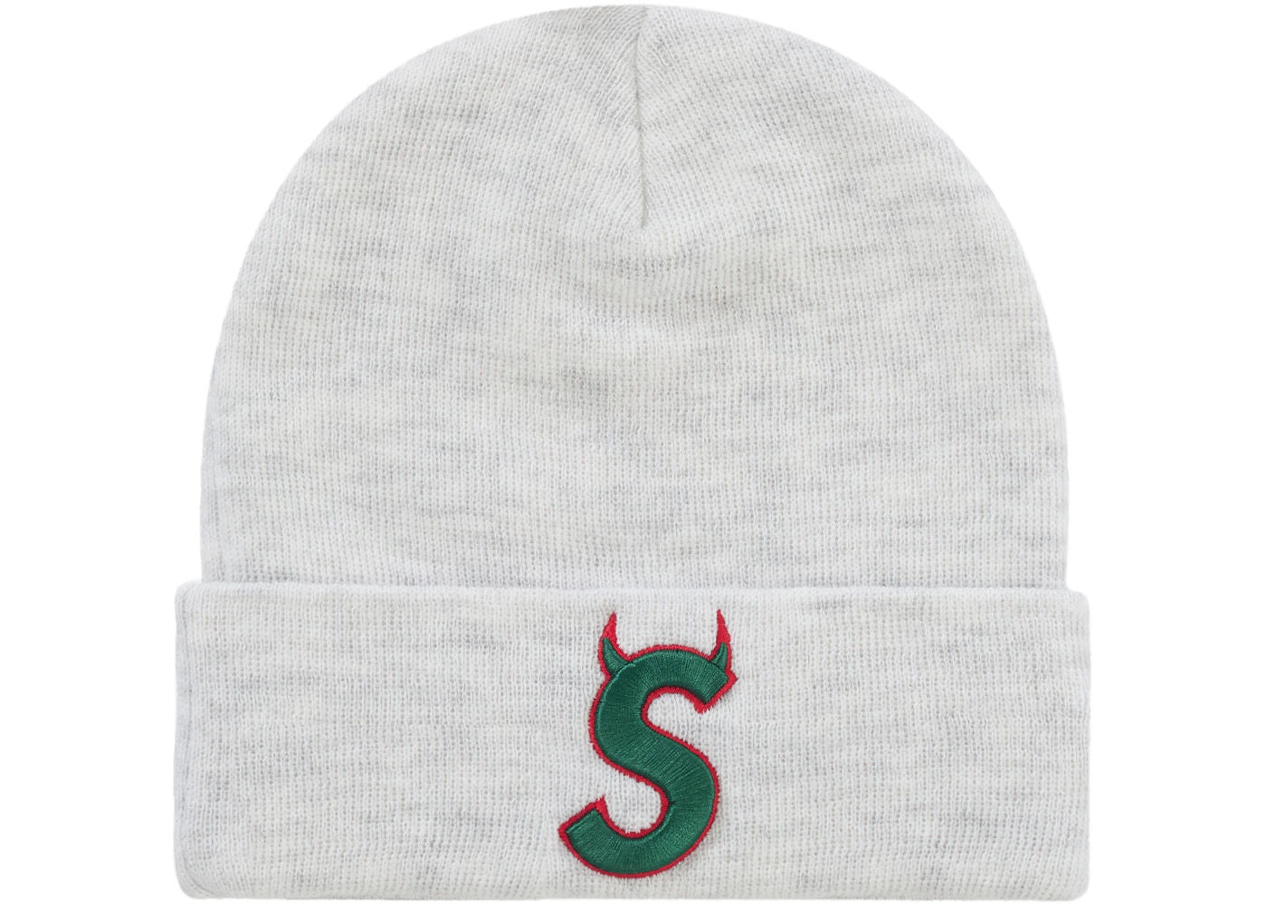 Supreme New Era Devil S Logo Beanie Ash Grey